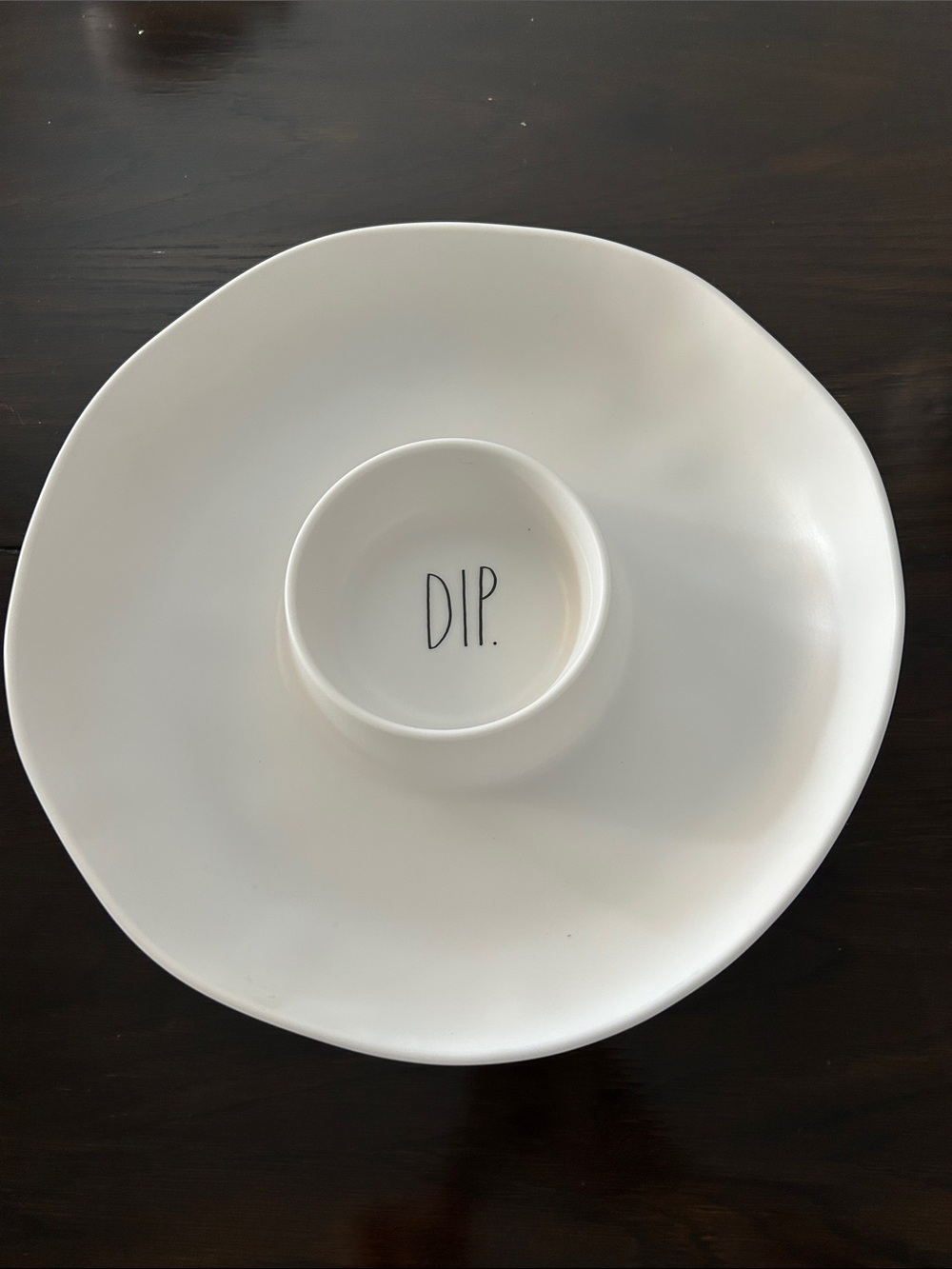 Rae Dunn Melamine Chips & Dip Platter